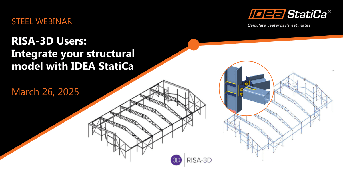 RISA-3D Users: Integrate a structural model with IDEA StatiCa