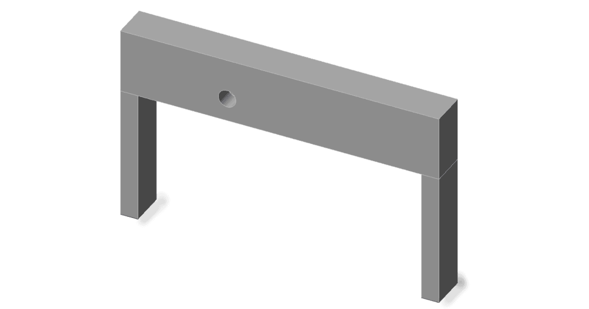 Transverse Girder with Opening. Prestressed equivalent load method. Changing the cable routing is realized directly under the opening. IDEA StatiCa Detail application. ACI.