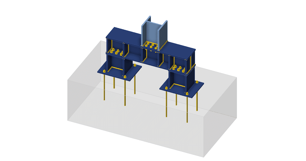 Base plate on stiffening members