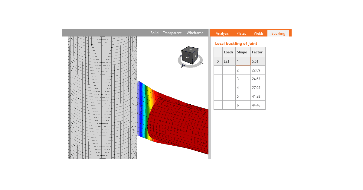 A steel connection buckling should be checked that there are no buckling issues and that the results of strength analysis, which uses only geometrically linear analysis, are correct. Structural design of welded and bolted connections.