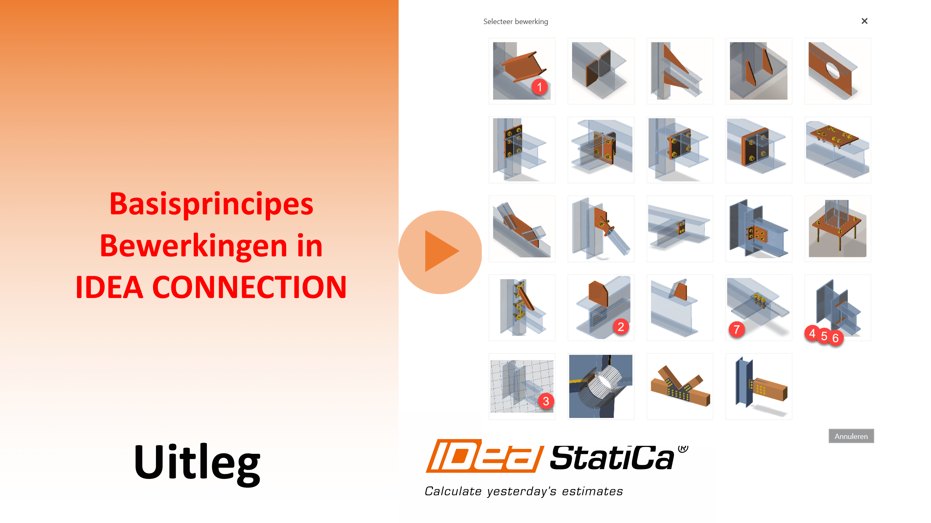 Basis principes modellering in IDEA CONNECTION