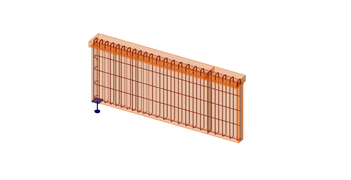 Load transfer at trimmed ends of beams
