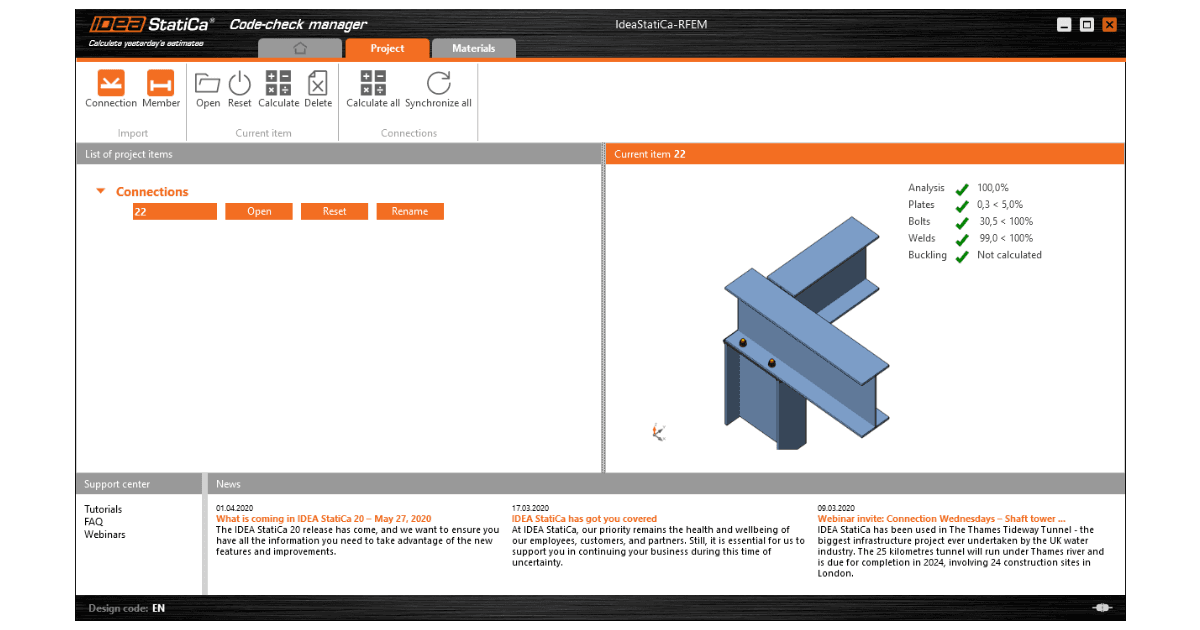 How do the BIM links work for IDEA StatiCa Connection?