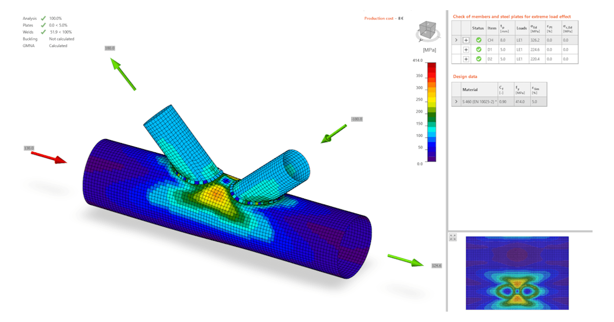 Yield strength reduction for high-strength steel hollow sections