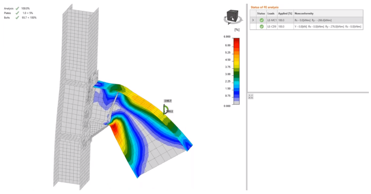 Capacity design analysis to deal with seismics