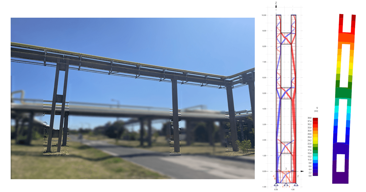 Precast pipe bridge segment verification at Hungarian chemical plant
