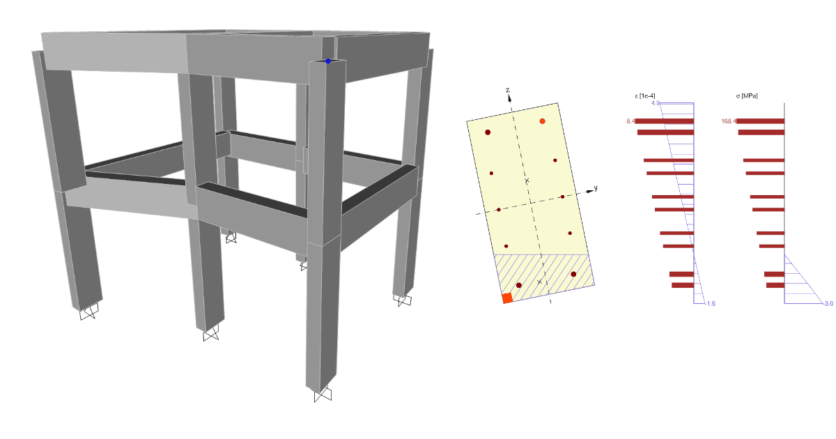 IDEA StatiCa step-by-step tutorial for the concrete structural design using the BIM link between SAP2000 and IDEA StatiCa Beam. Concrete design software for easy and reliable code-checking and structure analysis.