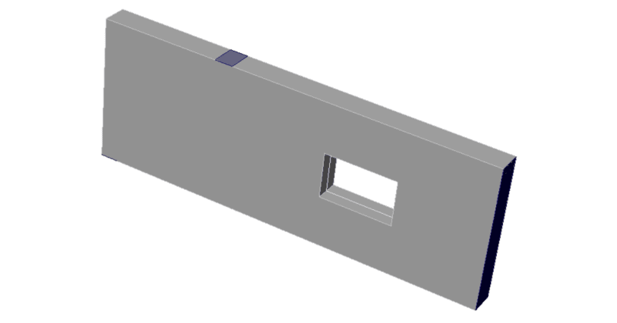 Calculation of the Reinforced Concrete Deep Beam with Opening model, modeled according EN design code. IDEA StatiCa Detail.