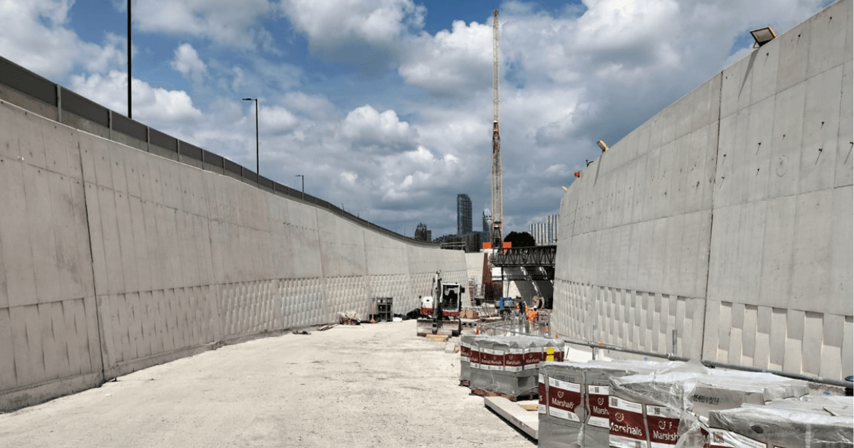 Access Ramps To Road Tunnel