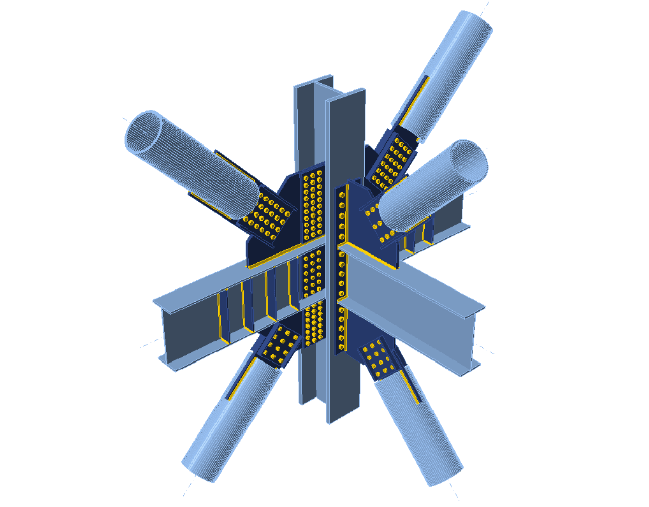 Design all steel connections