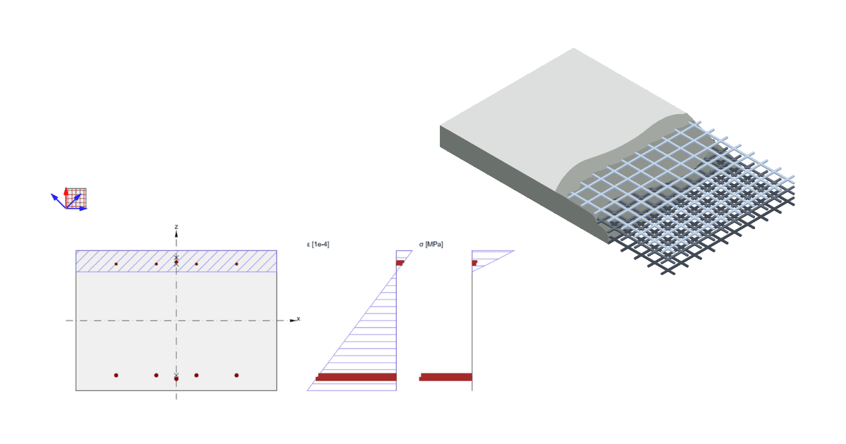 Structural design of a reinforced concrete slab (EN)