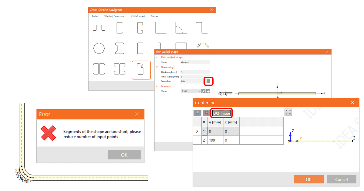 Korte lijnen beperken in DXF-import