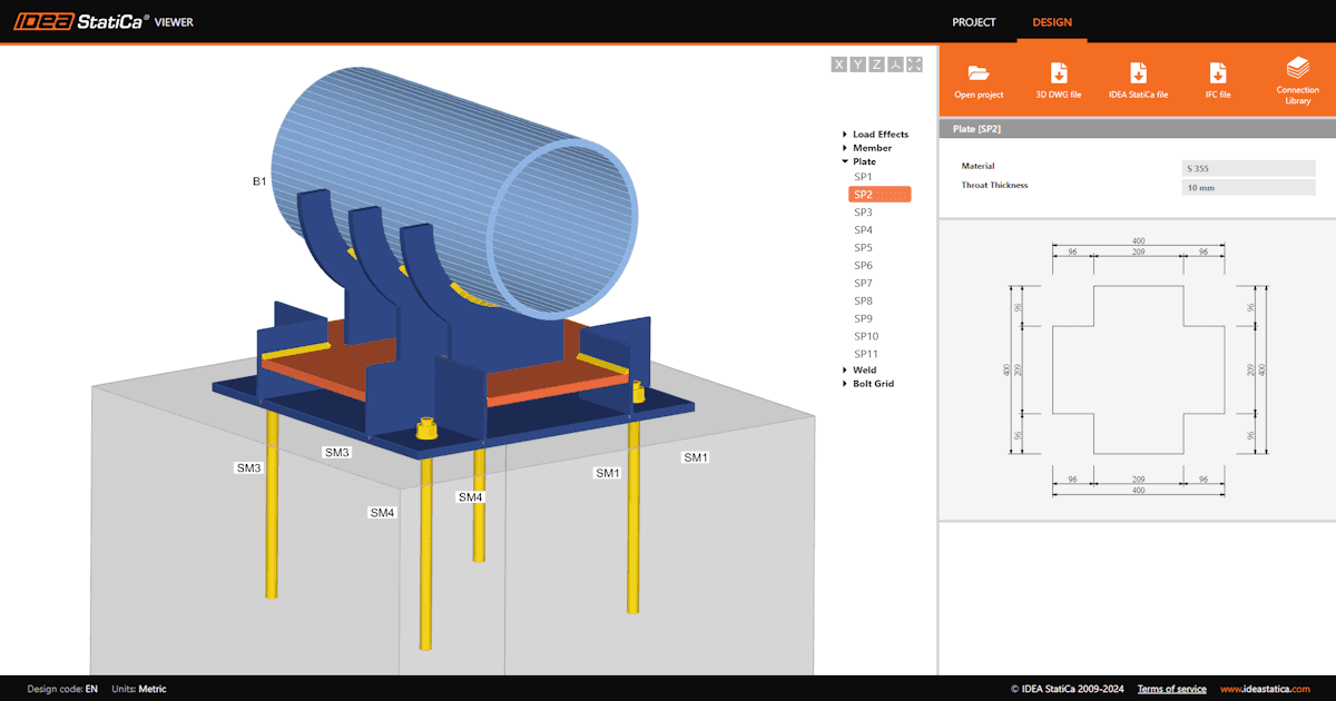 Visualizzazione rapida del progetto in Viewer
